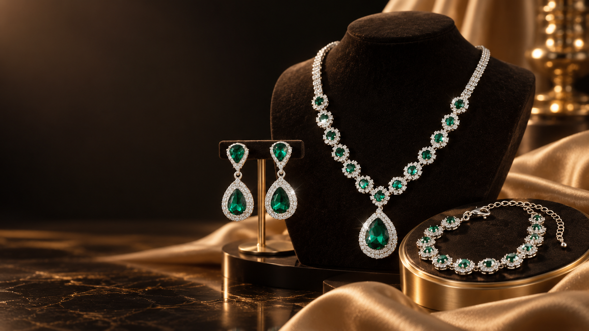 Pearl Vault emerald jewellery